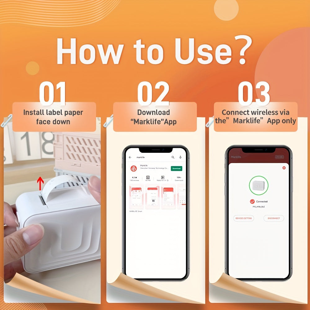 Portable Bluetooth Thermal Label Maker