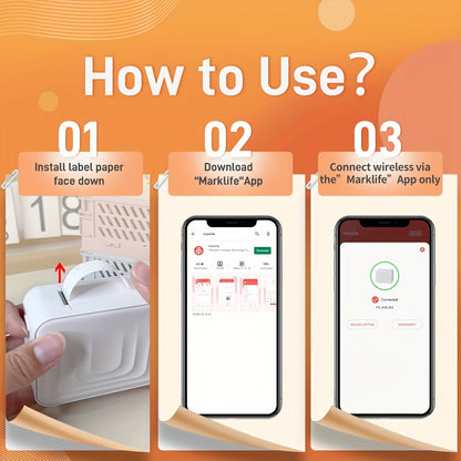 Portable Bluetooth Thermal Label Maker