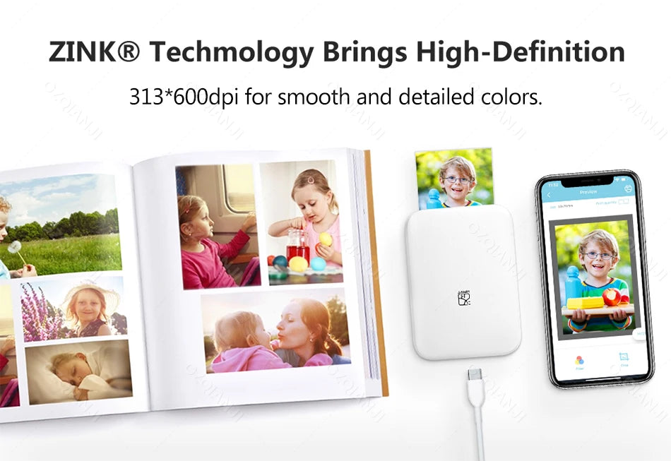 Portable Wireless Photo Printer