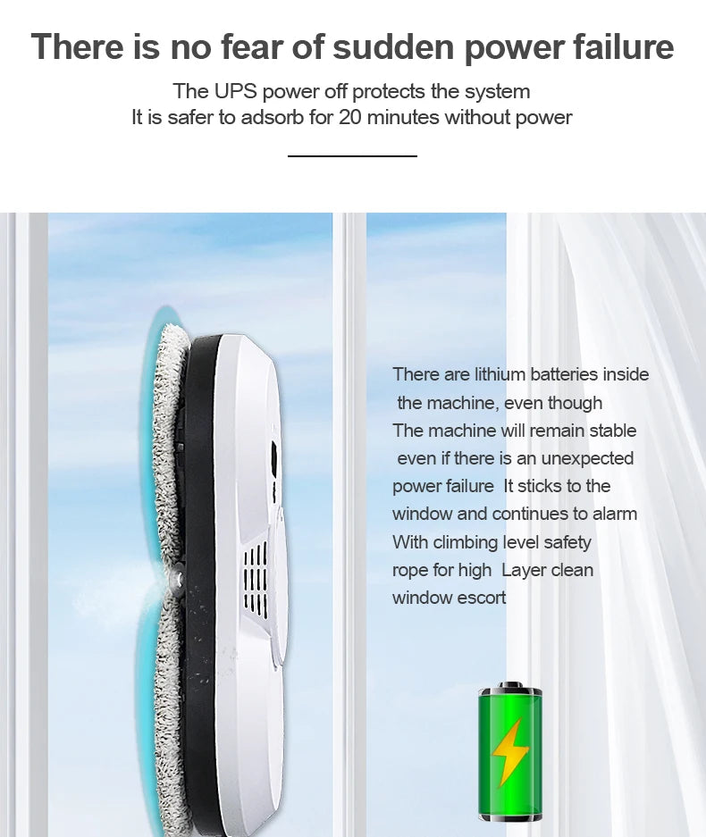 Smart Window Cleaning Robot with Dual-Side Spray & Remote Control