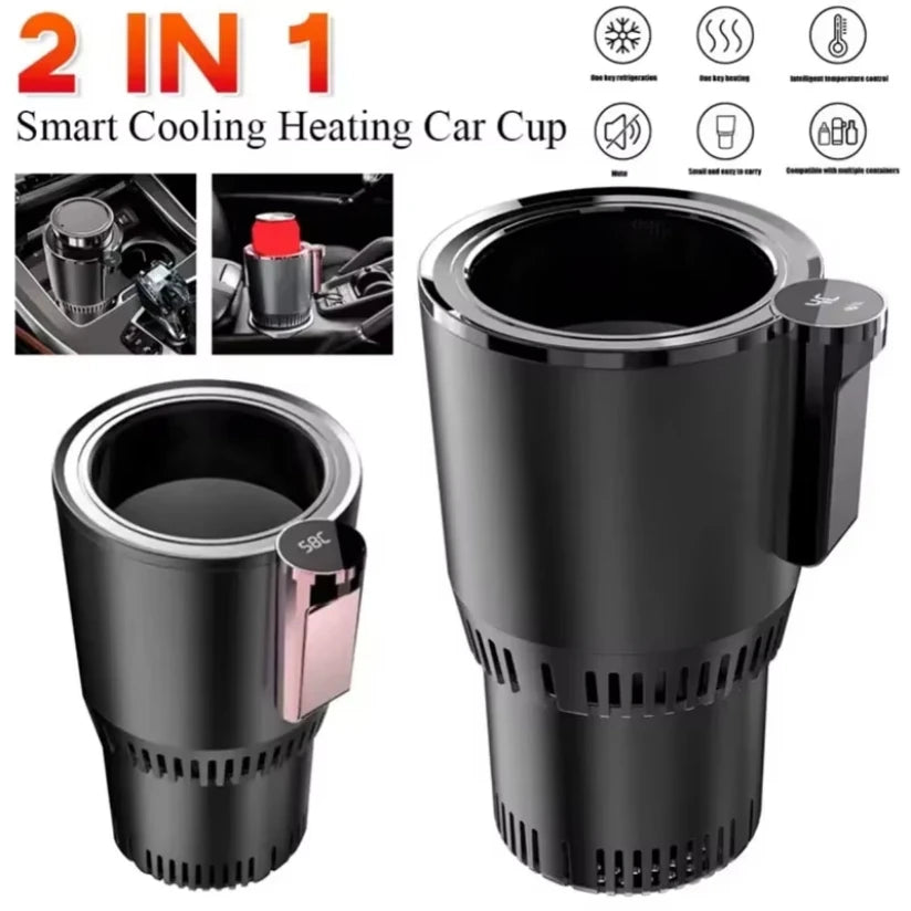 2-in-1 Car Cup Cooler & Warmer – Smart Temperature Control