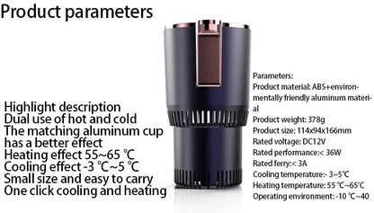 2-in-1 Car Cup Cooler & Warmer – Smart Temperature Control