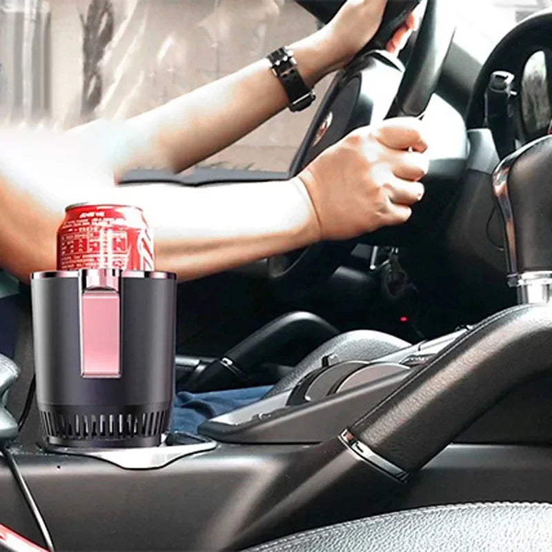 2-in-1 Car Cup Cooler & Warmer – Smart Temperature Control