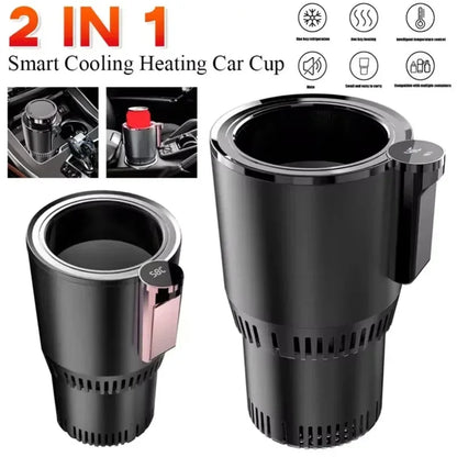 2-in-1 Car Cup Cooler & Warmer – Smart Temperature Control