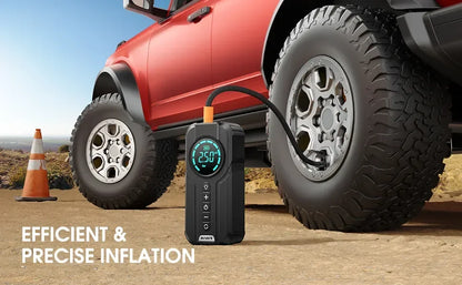 4-in-1: Jump-starter + Air Pump + Power Bank + LED Light