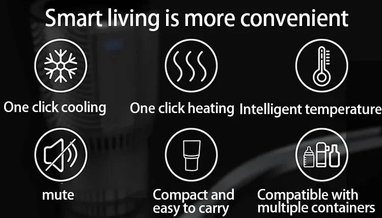 2-in-1 Car Cup Cooler & Warmer – Smart Temperature Control