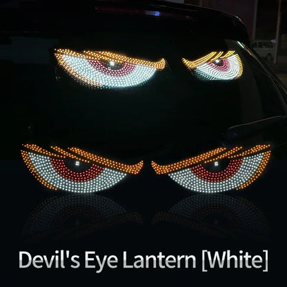 USB Devil Eyes LED Matrix Car Window Light