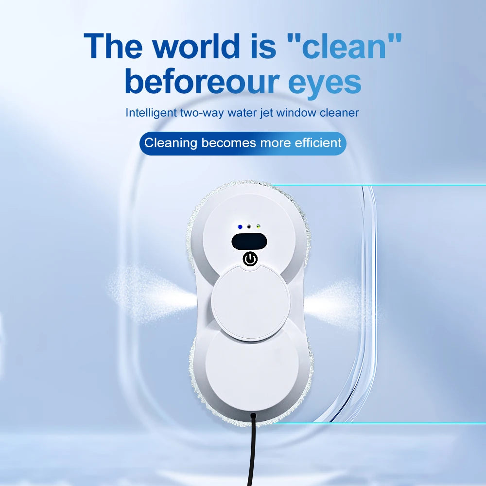 Smart Window Cleaning Robot with Dual-Side Spray & Remote Control
