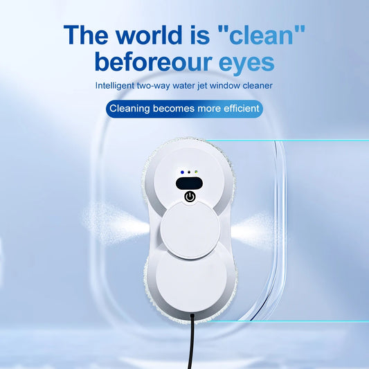 Smart Window Cleaning Robot with Dual-Side Spray & Remote Control