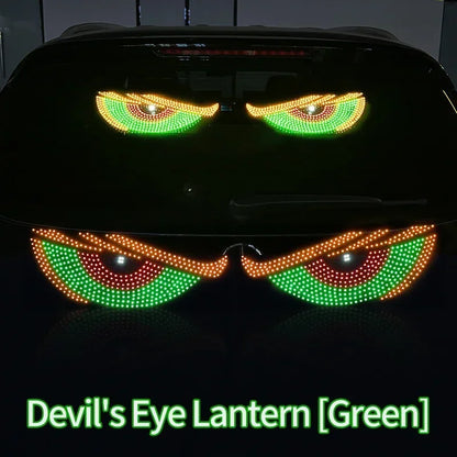 USB Devil Eyes LED Matrix Car Window Light