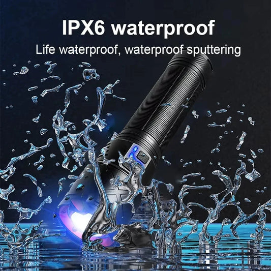 Ultra Bright Rechargeable LED Torch – Tactical Zoom Flashlight