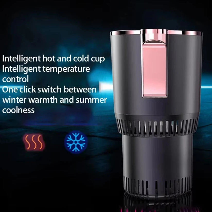 2-in-1 Car Cup Cooler & Warmer – Smart Temperature Control