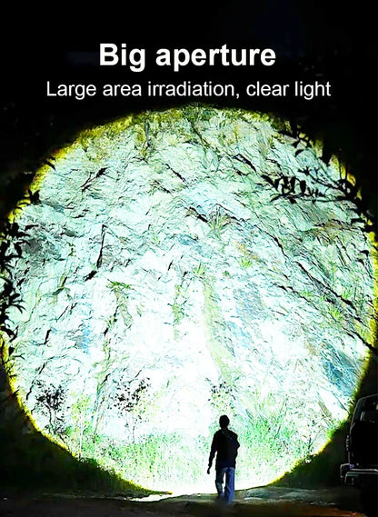 Ultra Bright Rechargeable LED Torch – Tactical Zoom Flashlight