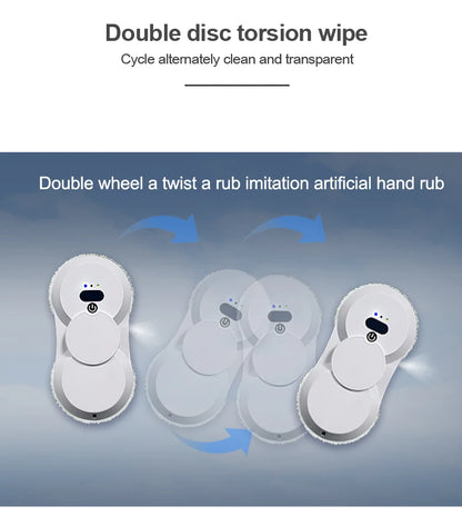 Smart Window Cleaning Robot with Dual-Side Spray & Remote Control
