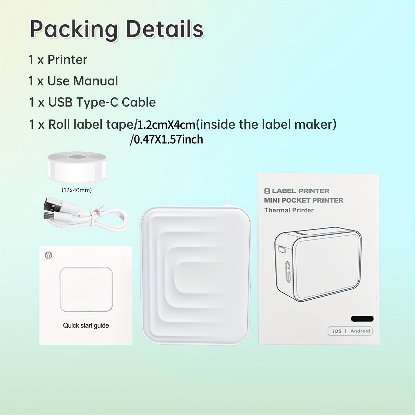 Portable Bluetooth Thermal Label Maker
