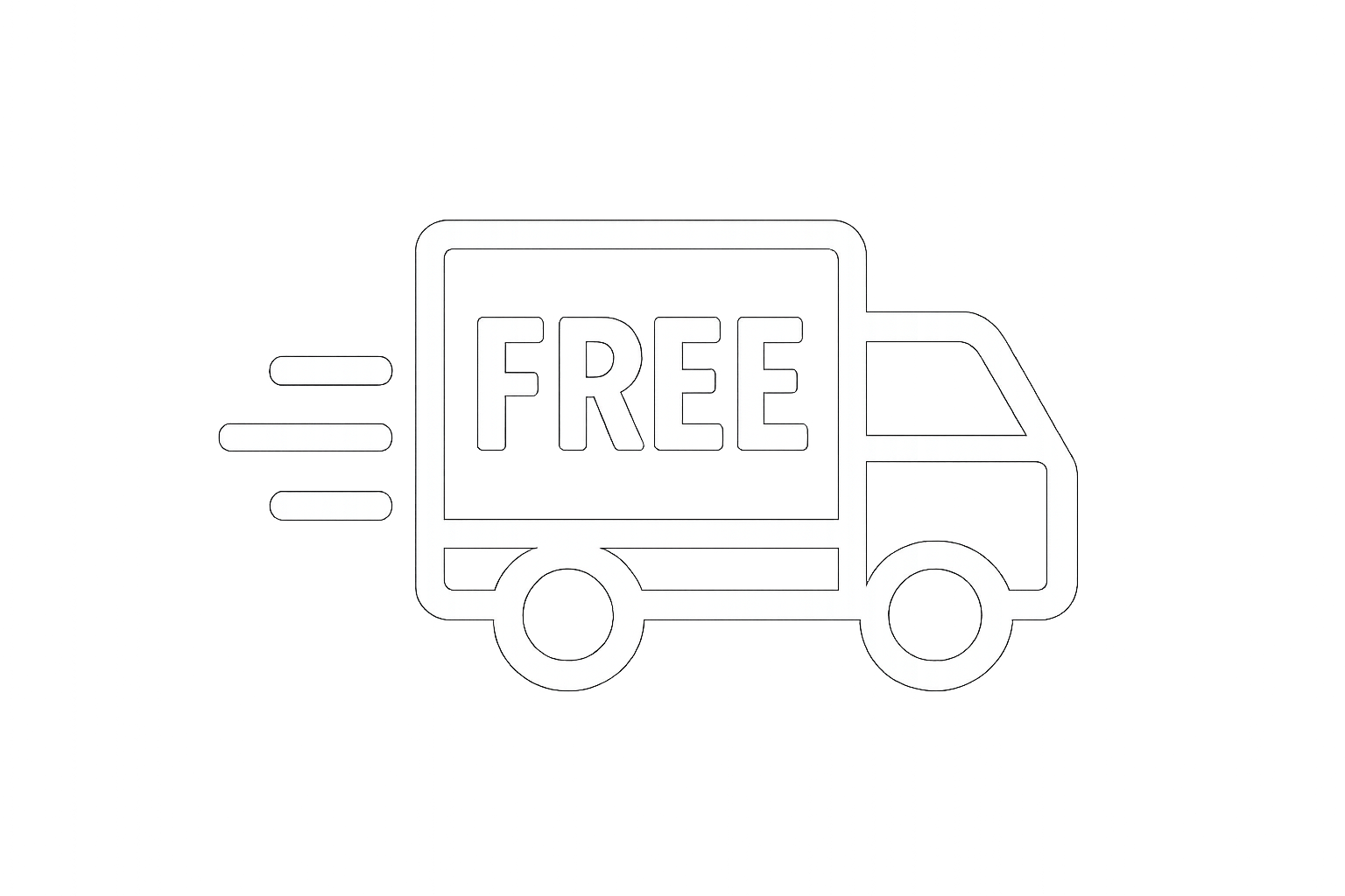 free shipping small white icon