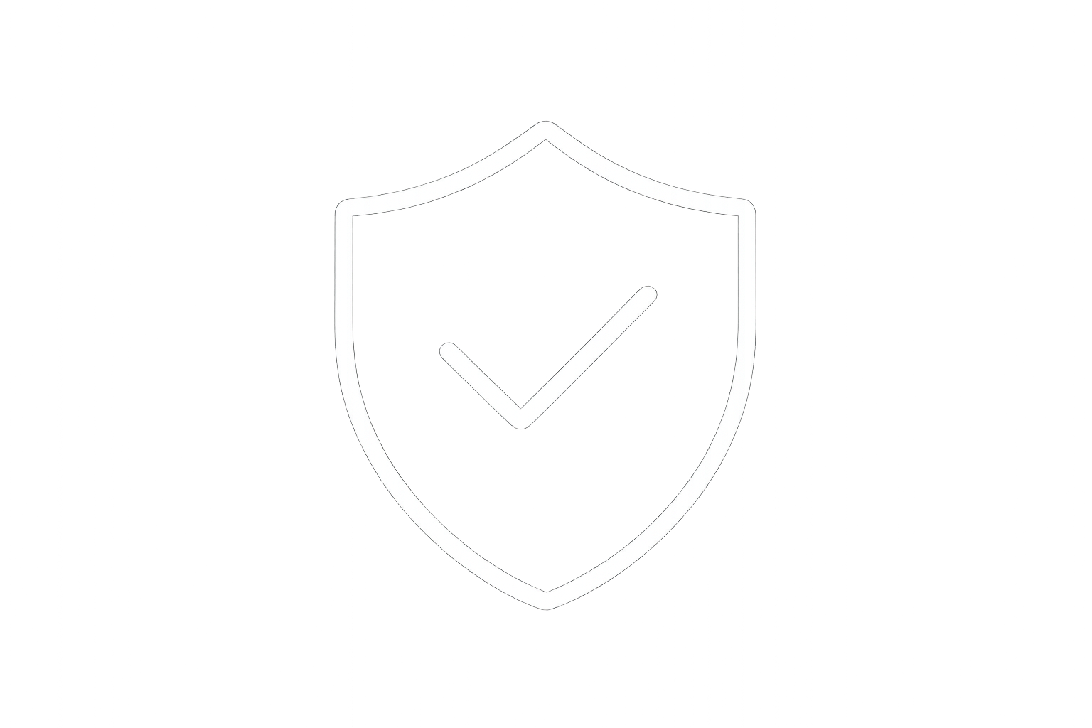 Safe & Guarantee small white icon